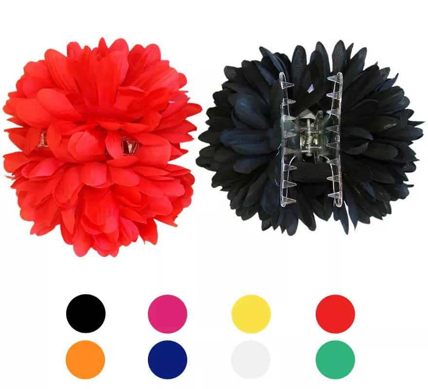 Translation missing: en.Flor Dalia con Pinza para Flamencas y Chulapas en varios colores