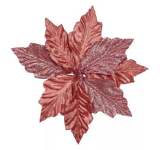 Copper Christmas Flower of 22 cms