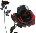 Flor Roja y Negra 40 cm