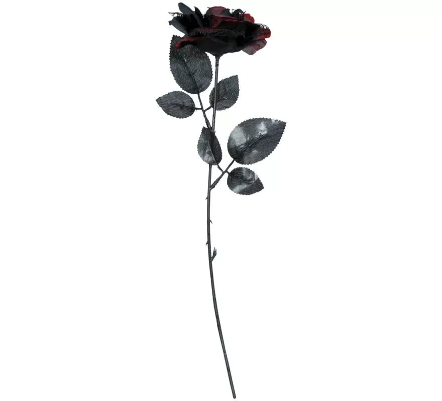 Flor Roja y Negra 40 cm