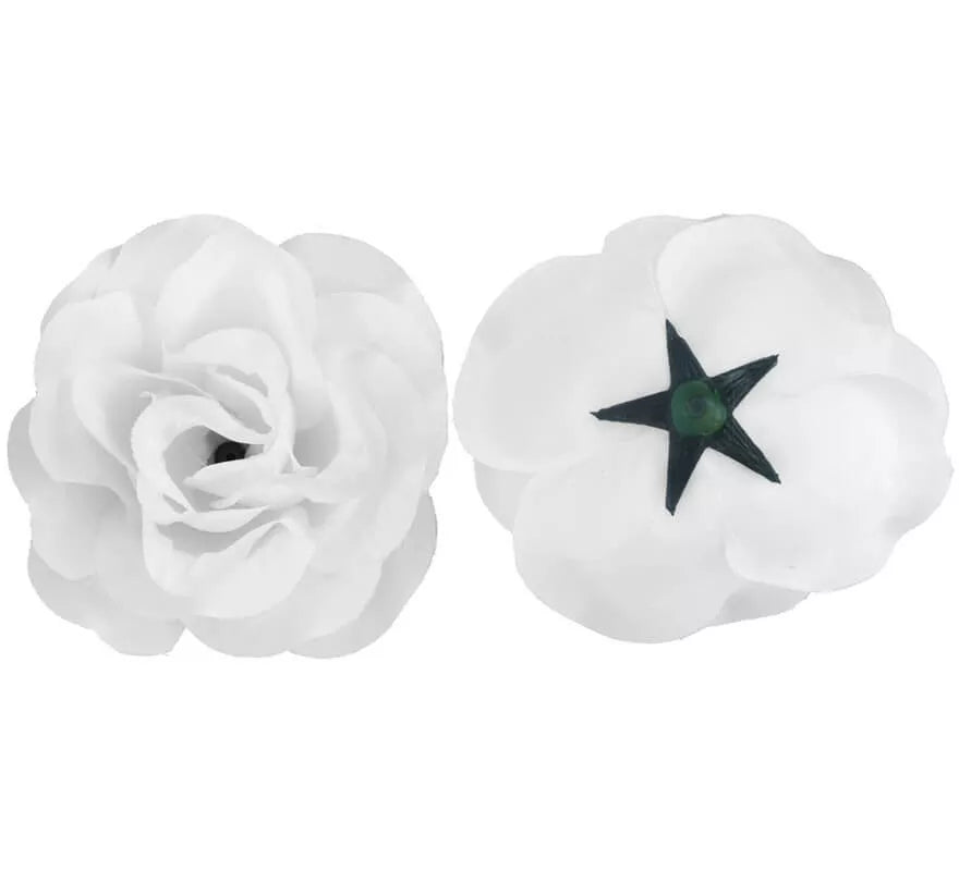 Translation missing: en.Flor Rosa Blanca para Flamencas y Chulapas