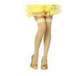 Medias Liga de rejilla amarillo neon talla única