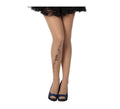 Pantys color beige con tatuaje para mujer
