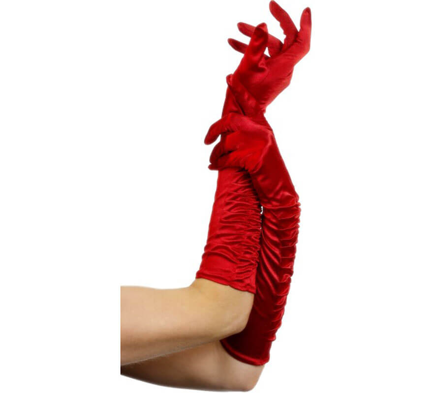Translation missing: en.Guantes Largos de Seductora Rojos 46 cm para Mujer
