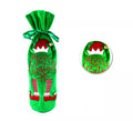 Funda de Botella de Navidad de Elfo de 14x35 cm