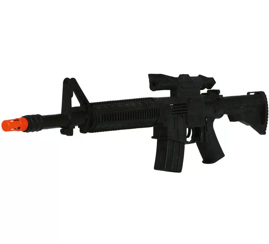 Fusil negro con Mirilla de 58 cm
