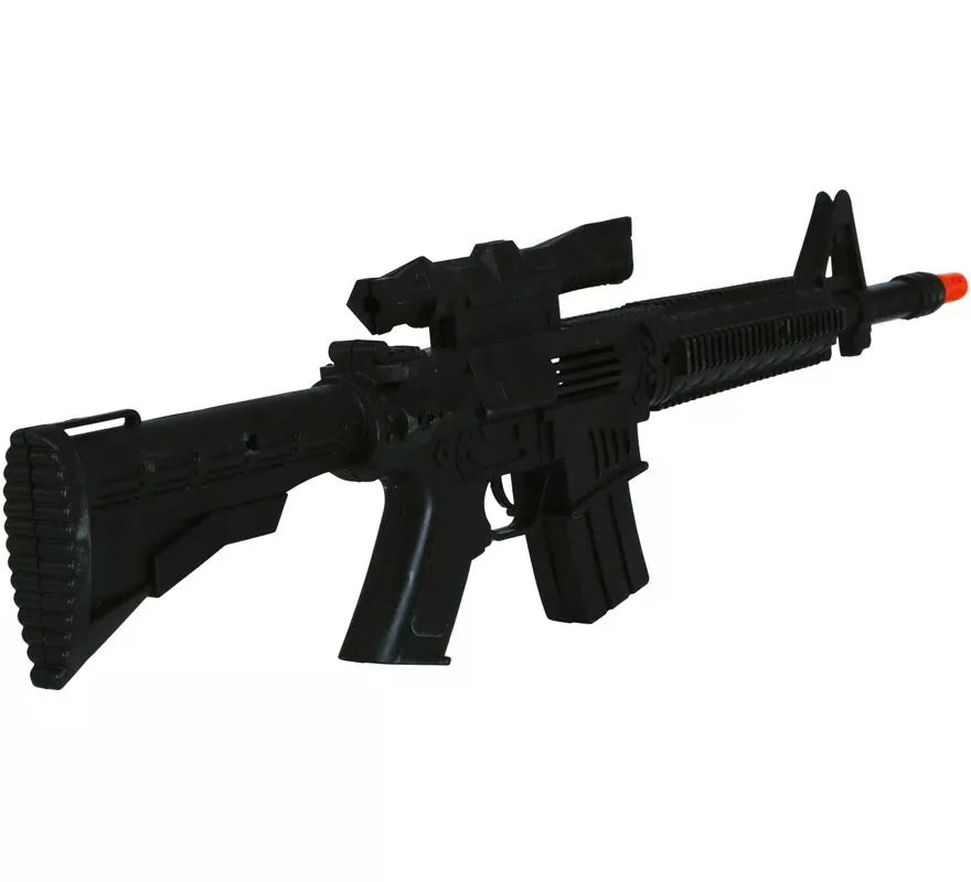 Fusil negro con Mirilla de 58 cm