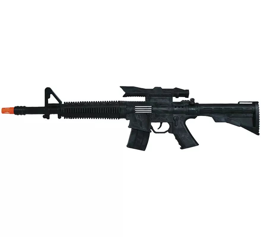 Fusil negro con Mirilla de 58 cm