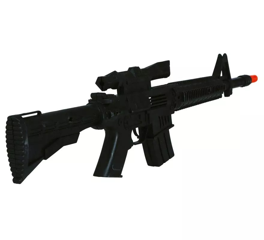 Fusil negro con Mirilla de 58 cm
