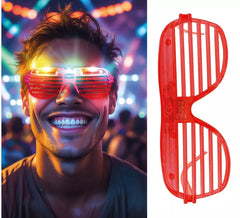 Striped glasses with LED