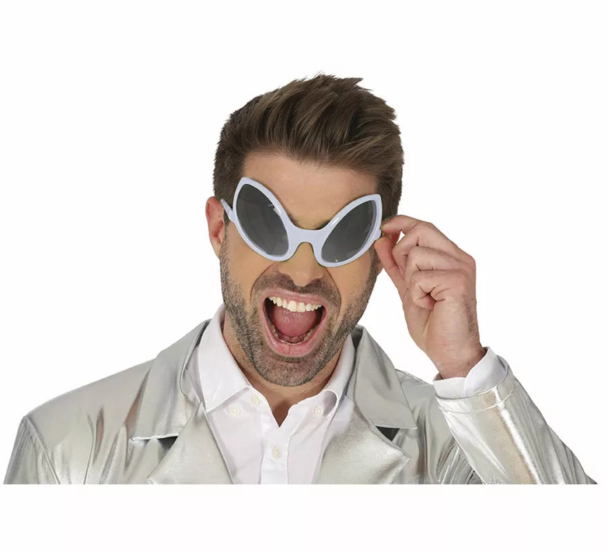 Gafas Alienígena plateadas adulto