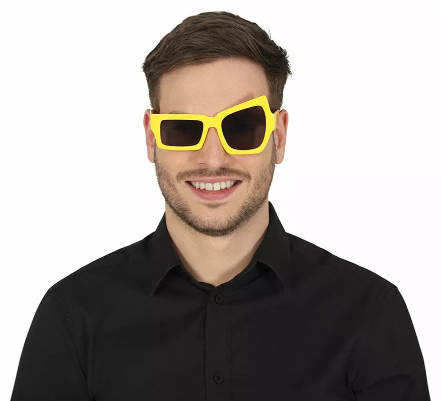 Translation missing: en.Gafas amarillas con guiño adulto