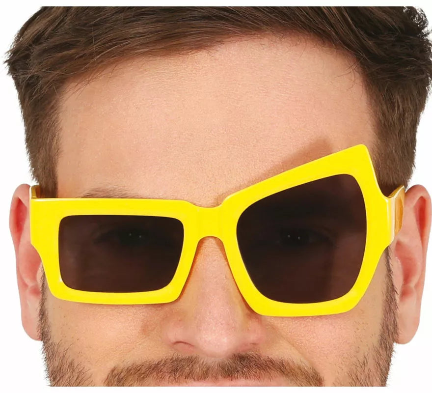 Translation missing: en.Gafas amarillas con guiño adulto