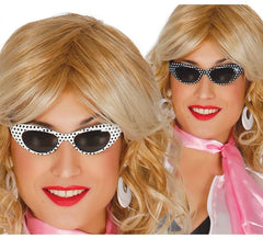 50s or 60s polka dot glasses