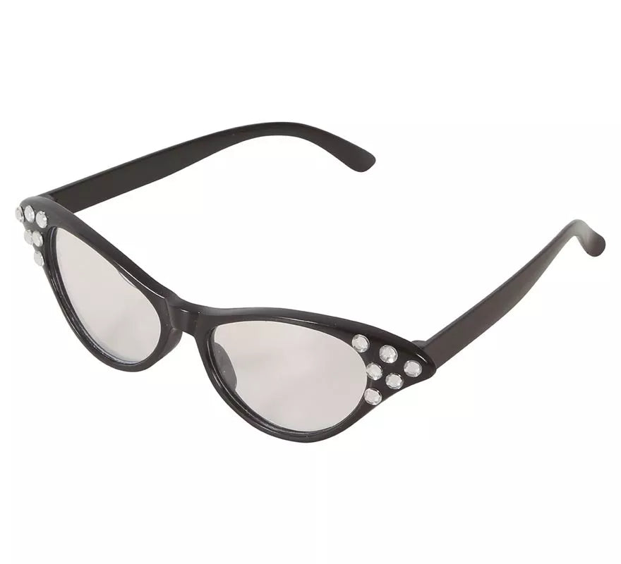 Translation missing: en.Gafas años 60 negras con cristales
