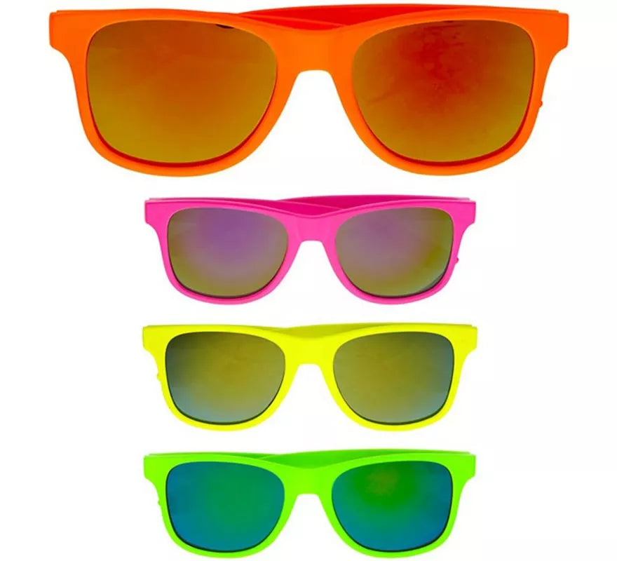 Translation missing: en.Gafas Años 80 neón con Lentes en colores surtidos