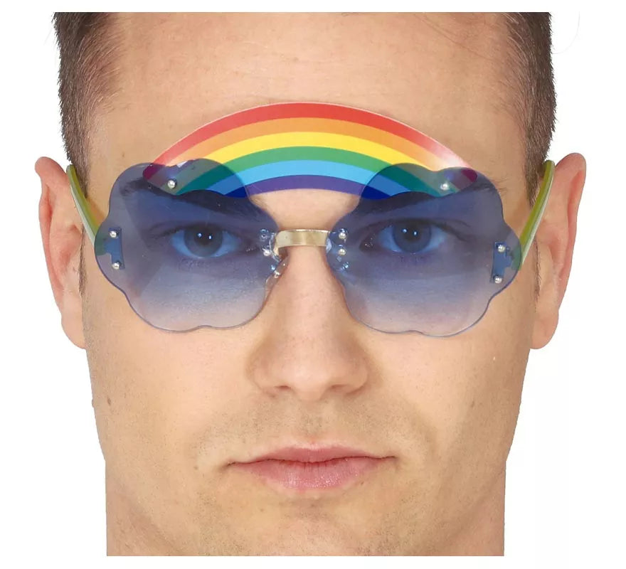 Gafas Azules con Arcoíris
