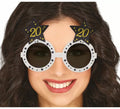 Gafas Blancas con Estrellas 20 Años Cumpleaños y Aniversarios