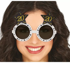 White Glasses with Stars 20 Years Birthdays and Anniversaries