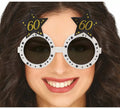 Gafas Blancas con Estrellas 60 Años Cumpleaños y Aniversarios