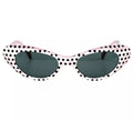 Gafas Chica de los Años 40 o 50 a lunares blancas