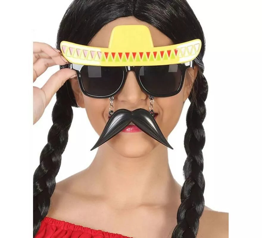 Translation missing: en.Gafas con Bigote y Gorro Mexicano