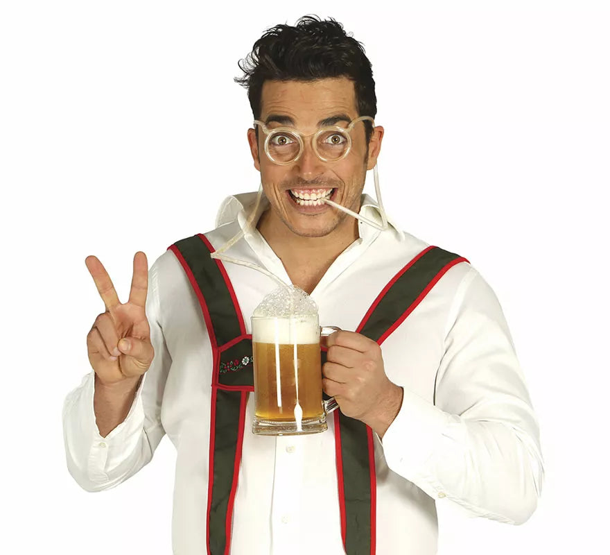 Translation missing: en.Gafas con manguera para Cerveza Party adulto