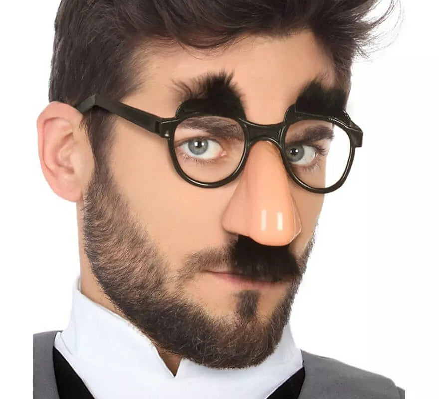 Gafas con Nariz, Bigote y Cejas