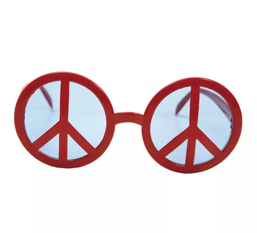 Translation missing: en.Gafas con Símbolo de La Paz rojas