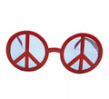 Gafas con Símbolo de La Paz rojas