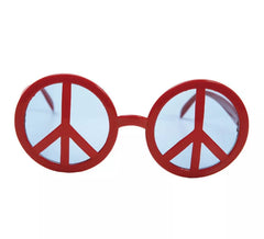 Red Peace Symbol Glasses
