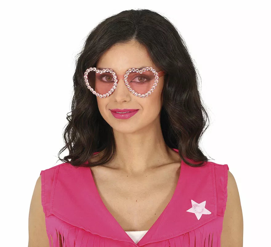 Gafas Corazones con brillantes adulta