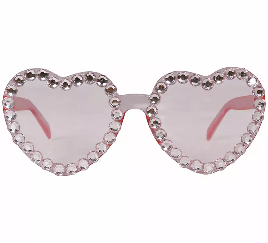 Gafas Corazones con brillantes adulta