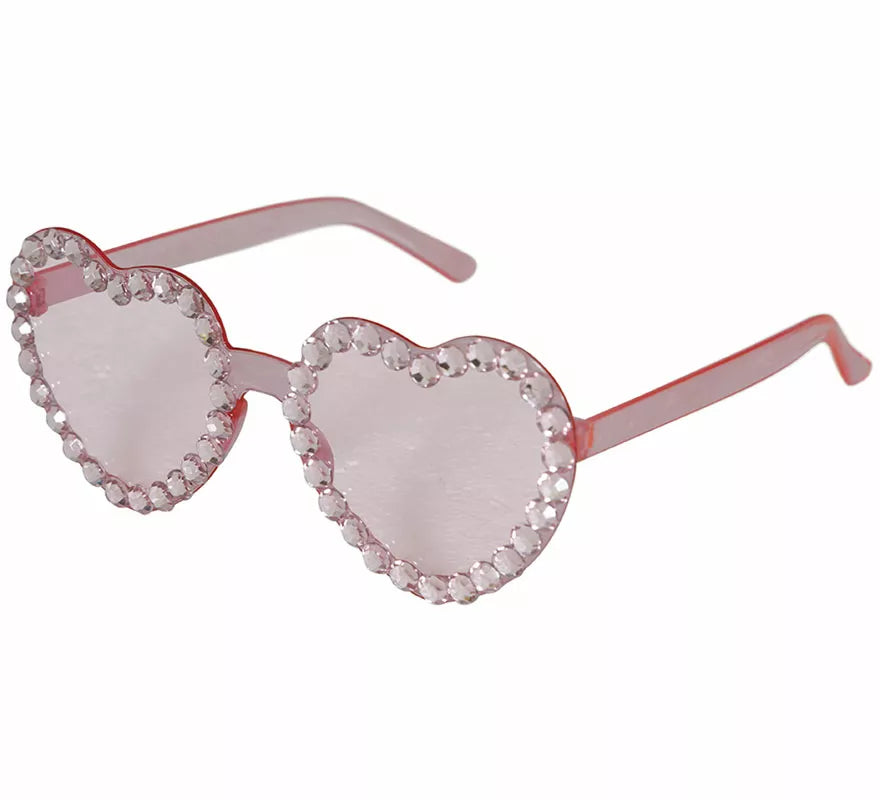 Gafas Corazones con brillantes adulta