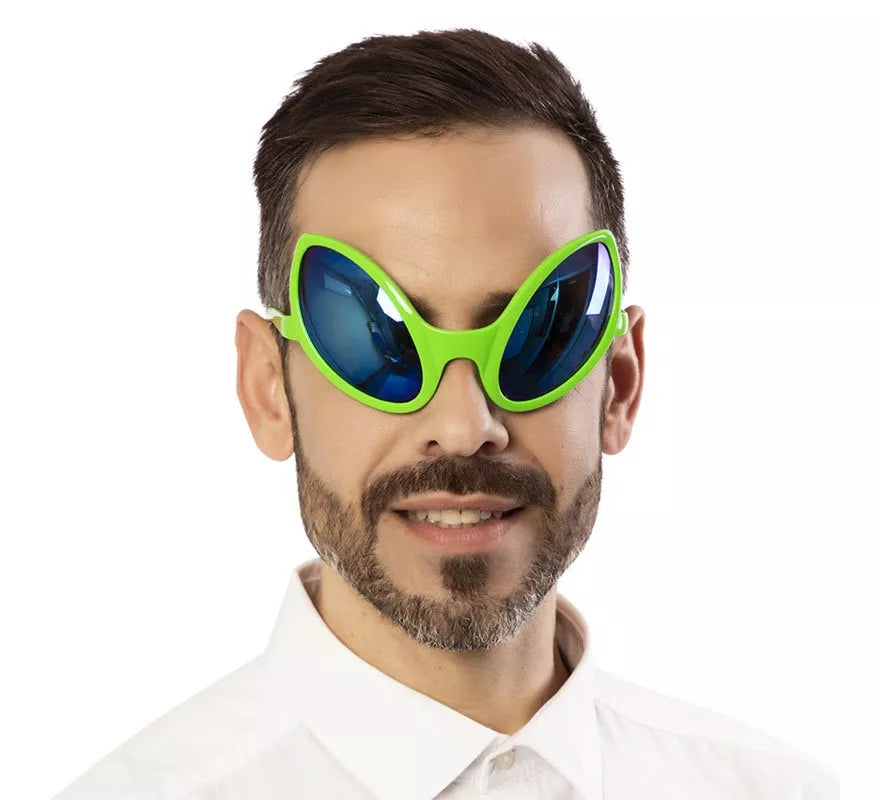 Gafas de Alien azul y verde