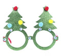Gafas de Árbol de Navidad con brillantina