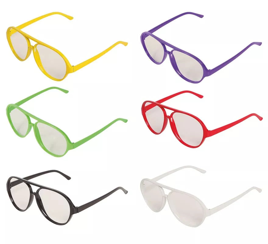 Translation missing: de.Gafas de Aviador sin cristal en colores surtidos