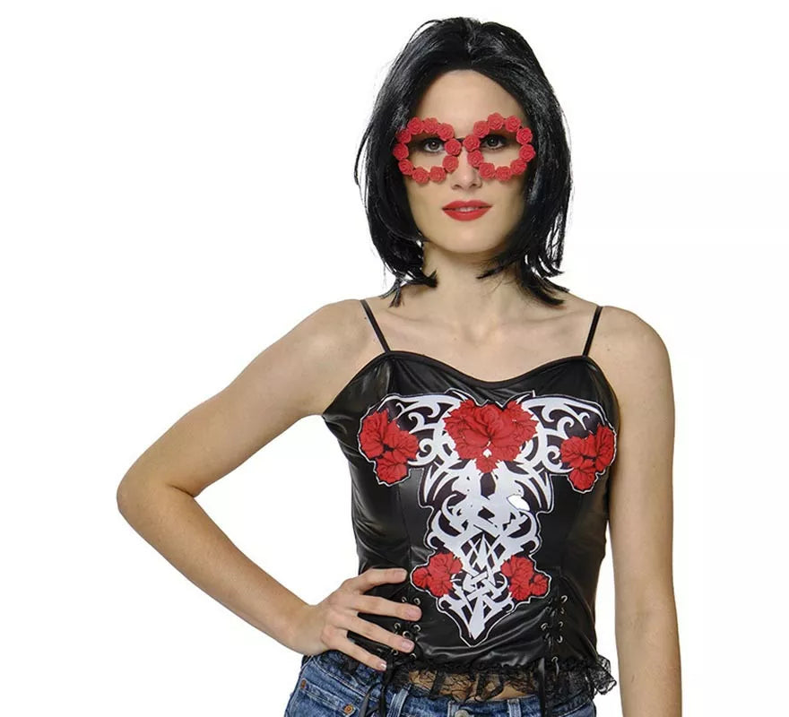 Translation missing: en.Gafas de Catrina Rosas rojas