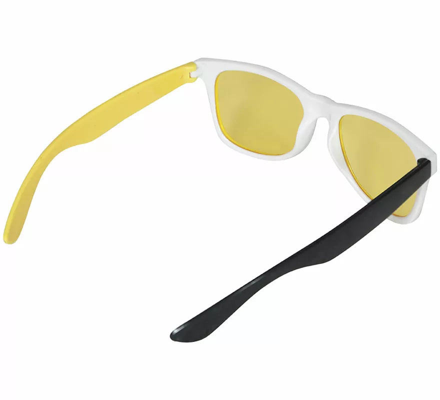 Gafas de Cerveza amarillas adulto