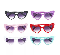 Children's heart glasses in assorted colors