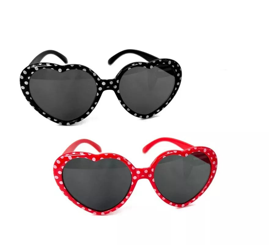 Translation missing: en.Gafas de Corazón Topos blancos colores surtidos