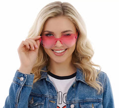 Pink Hearts Glasses