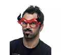 Gafas de Diablo con Bigote, Mosca y Cuernos