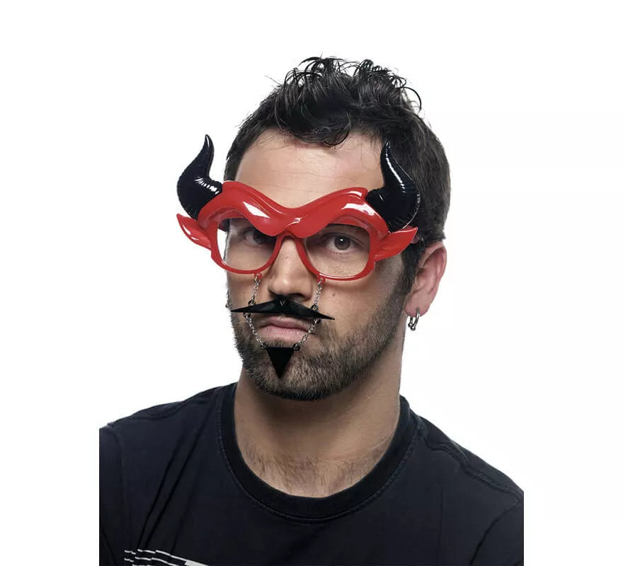 Translation missing: en.Gafas de Diablo con Bigote, Mosca y Cuernos