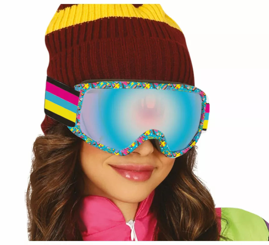 Translation missing: en.Gafas de Esquiar estampado azul adulto