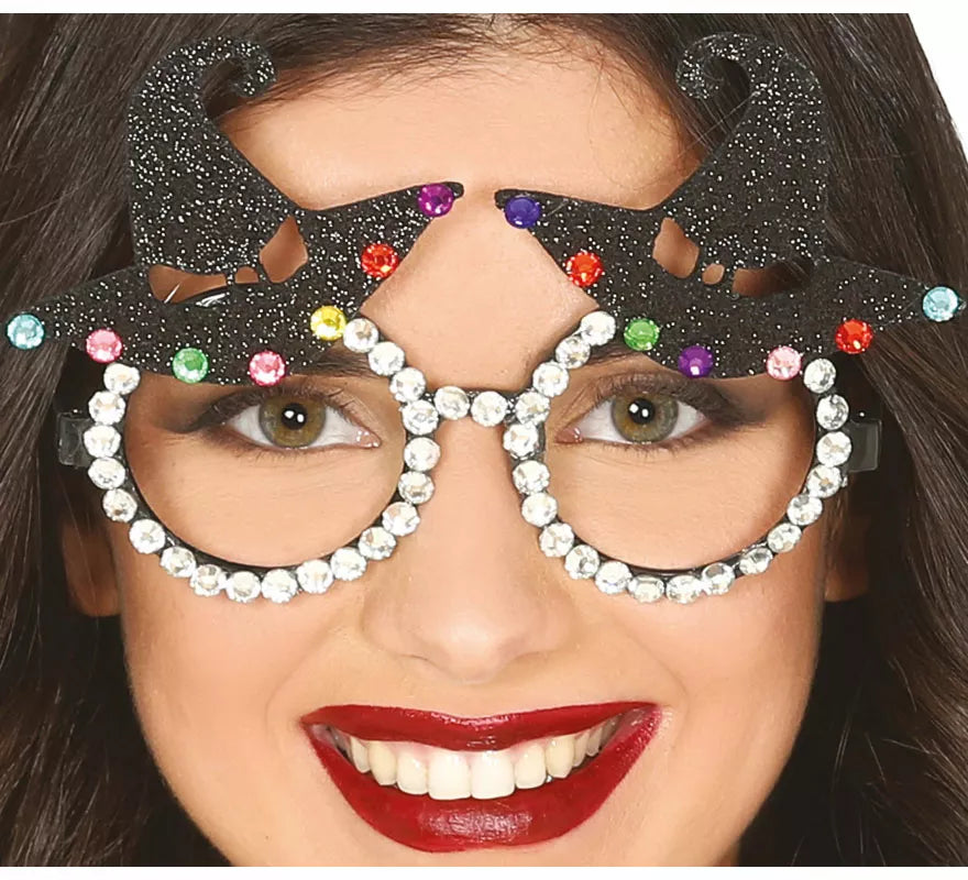 Gafas de Gorros Bruja con Brillantes