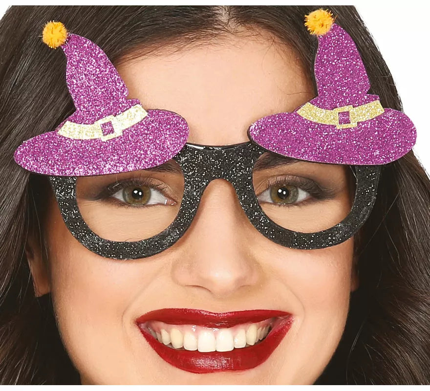 Gafas de Gorros Bruja Morados