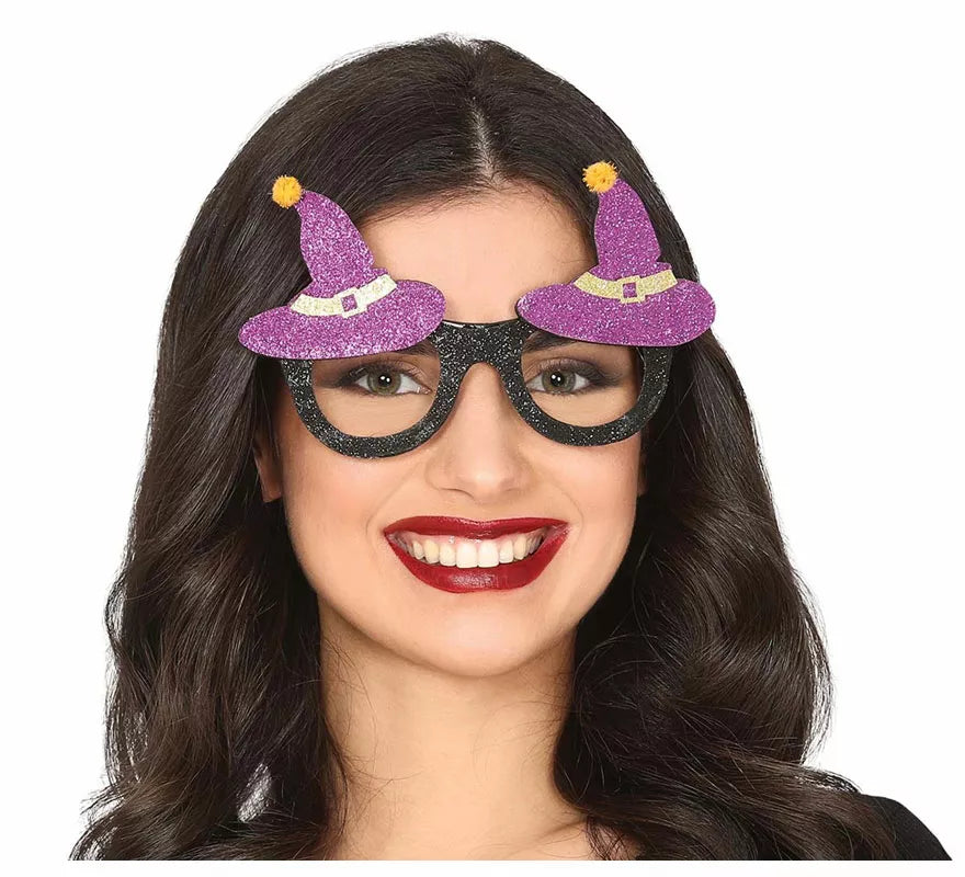 Gafas de Gorros Bruja Morados