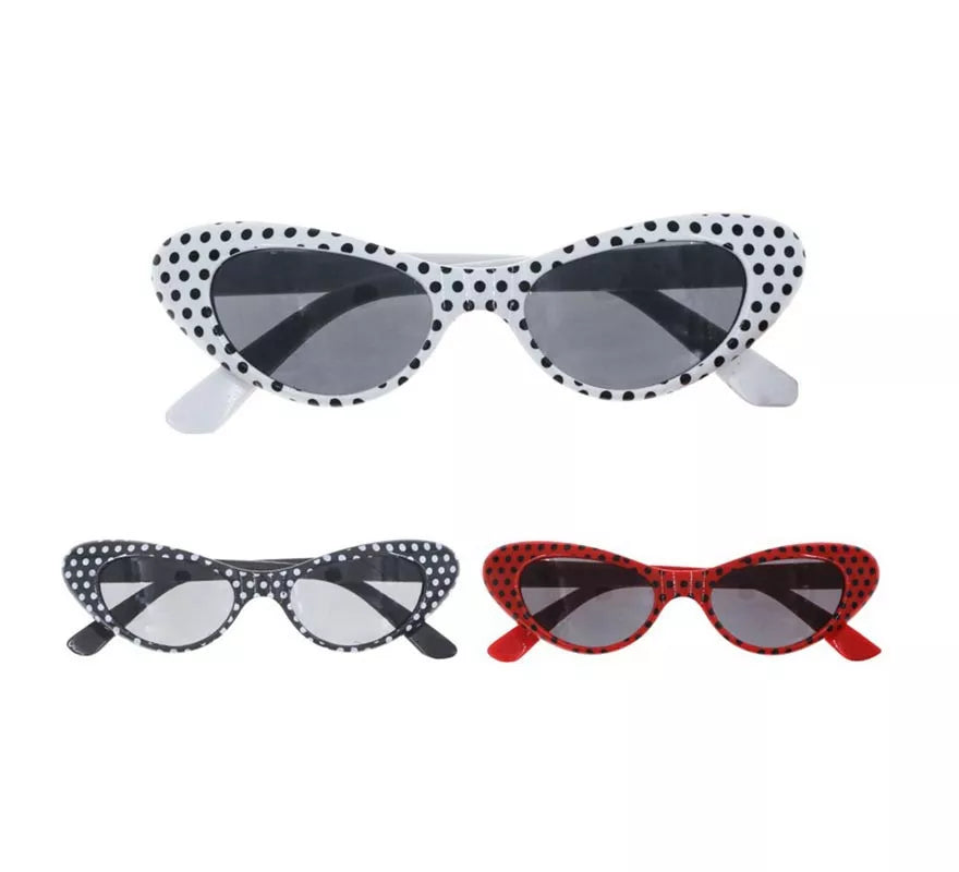 Translation missing: en.Gafas de los años 50 con lunares colores surtidos