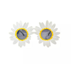 White Daisy Glasses